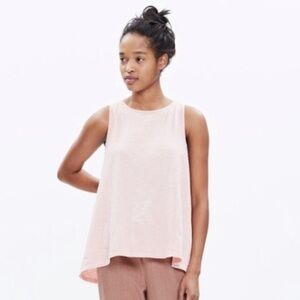Madewell Forward Seam Slub Tank Dusty Rose EUC Size M
